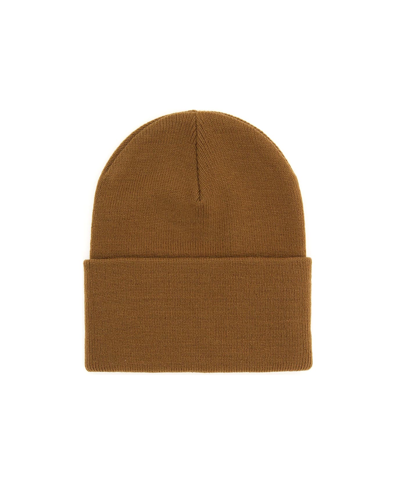 Carhartt Beanie Hat With Logo Patch - Marrone 帽子