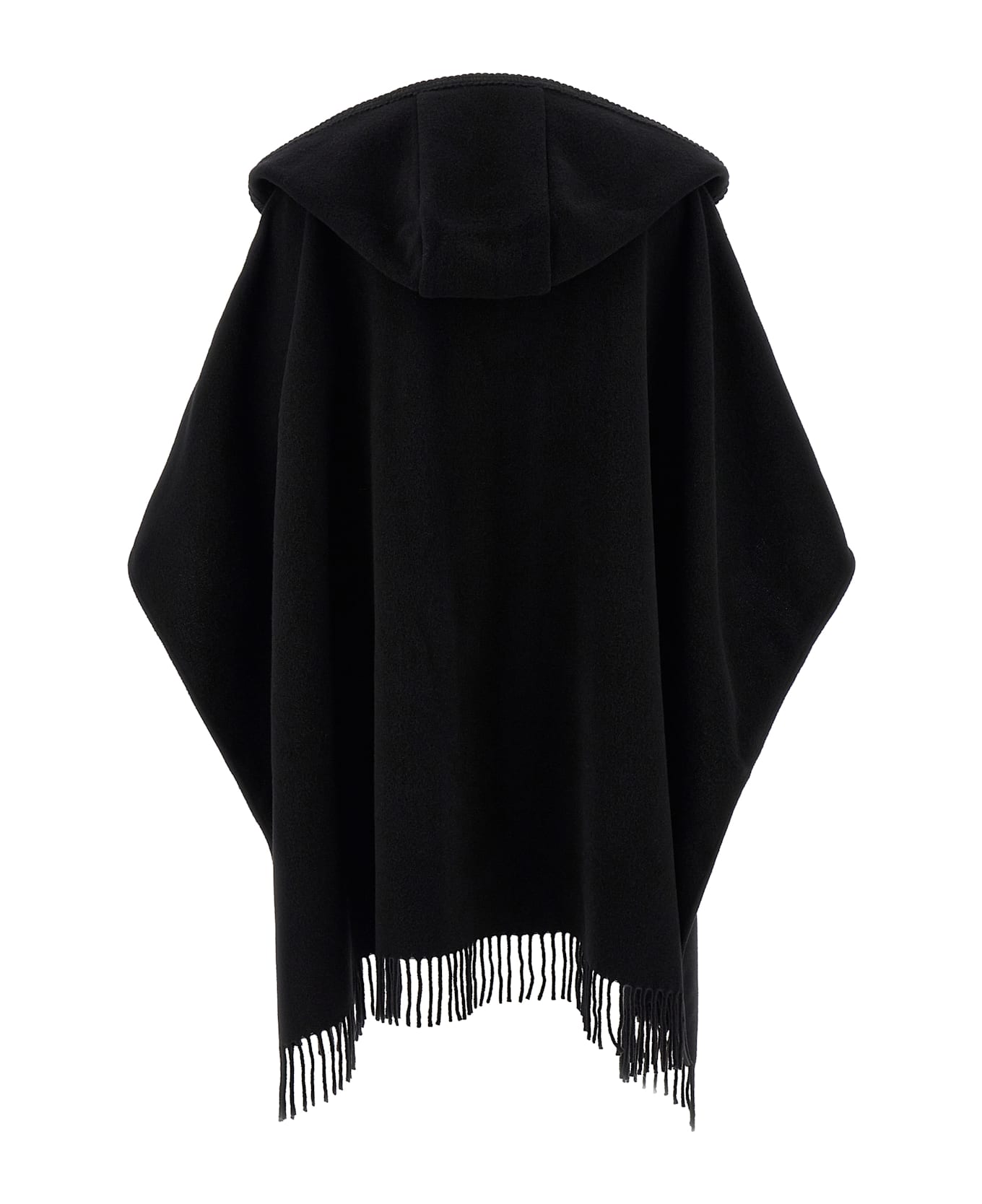 Moncler Wool Cape - Black  