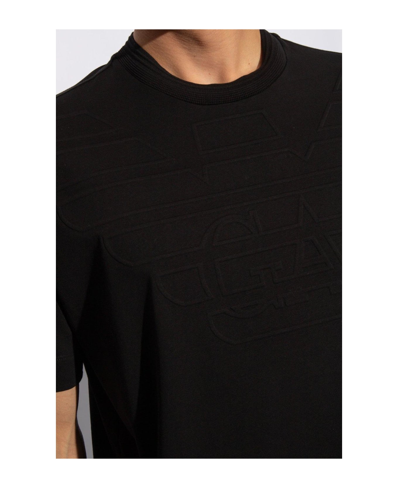 Emporio Armani T-shirt With Logo - BLACK シャツ