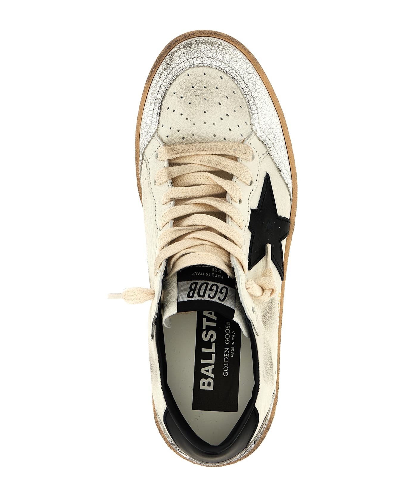 Golden Goose 'ball Star' Sneakers - White/Black