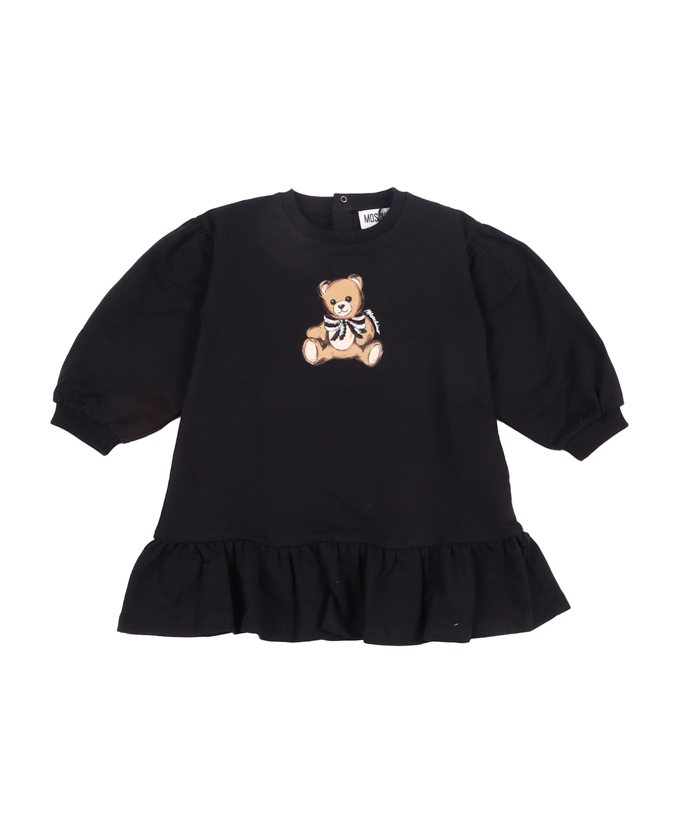 Moschino Long Sleeved Dress - BLACK