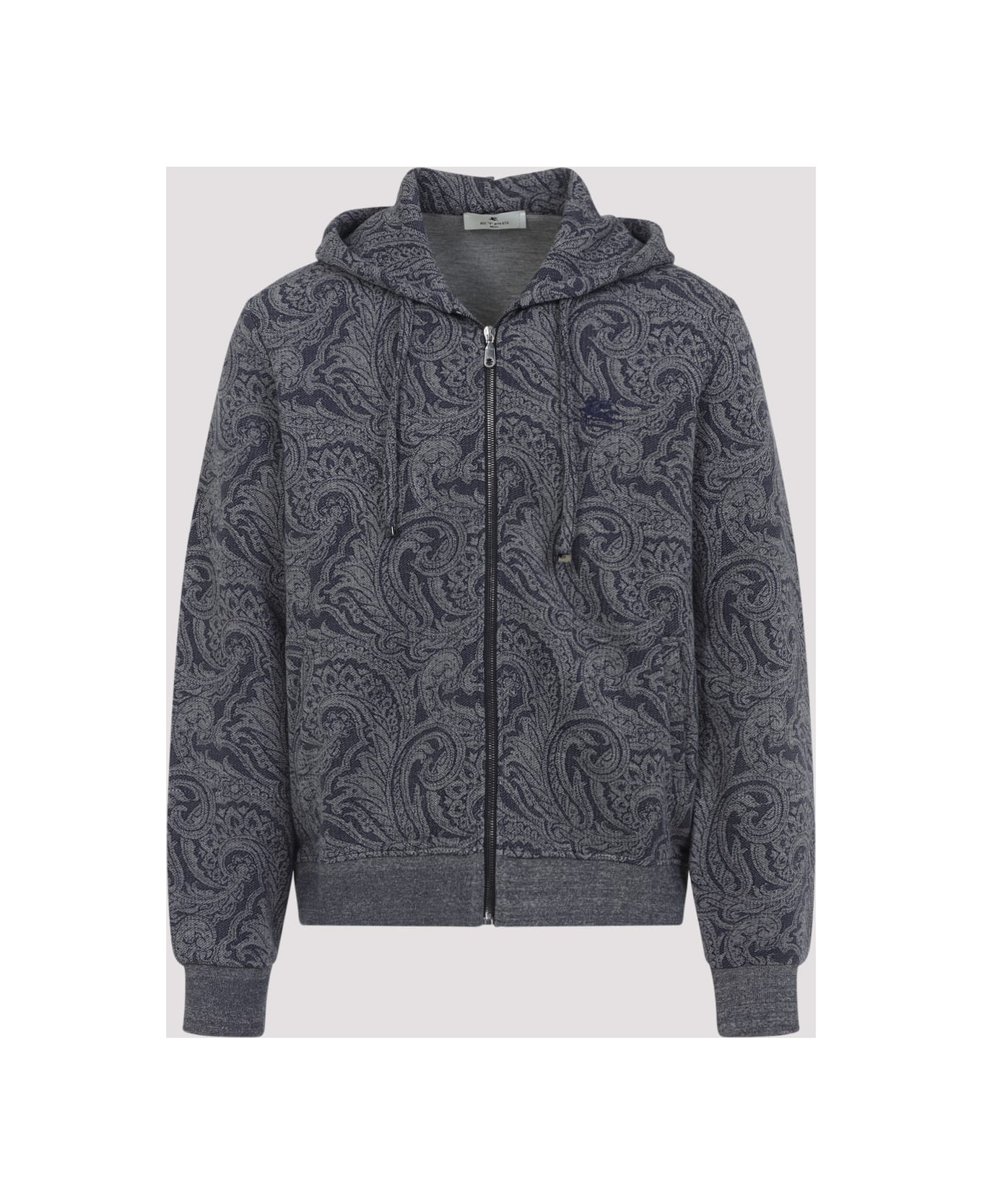 Etro Zipped Hoodie With Welt Pockets - Bicolore
