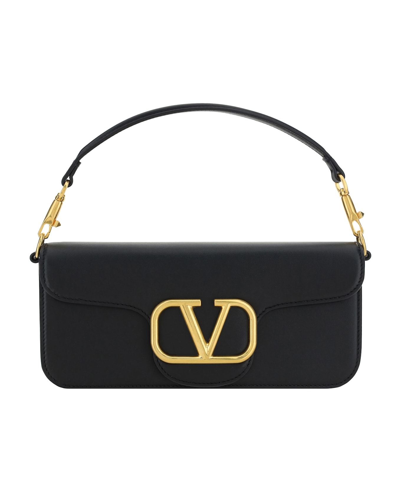 Valentino Garavani The Locò Leather Shoulder Bag - Nero