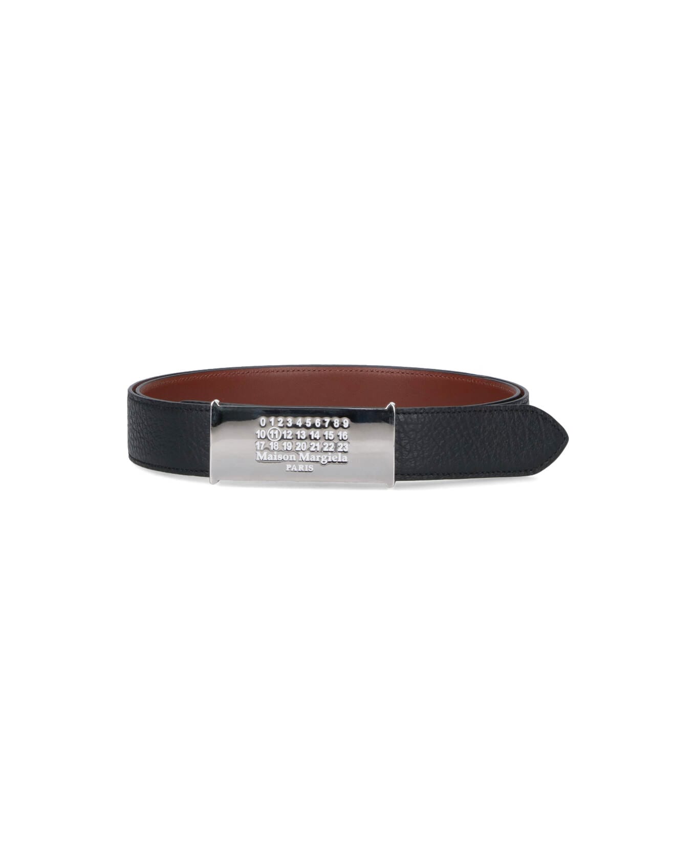 Maison Margiela "numeric" Reversible Belt - Black  