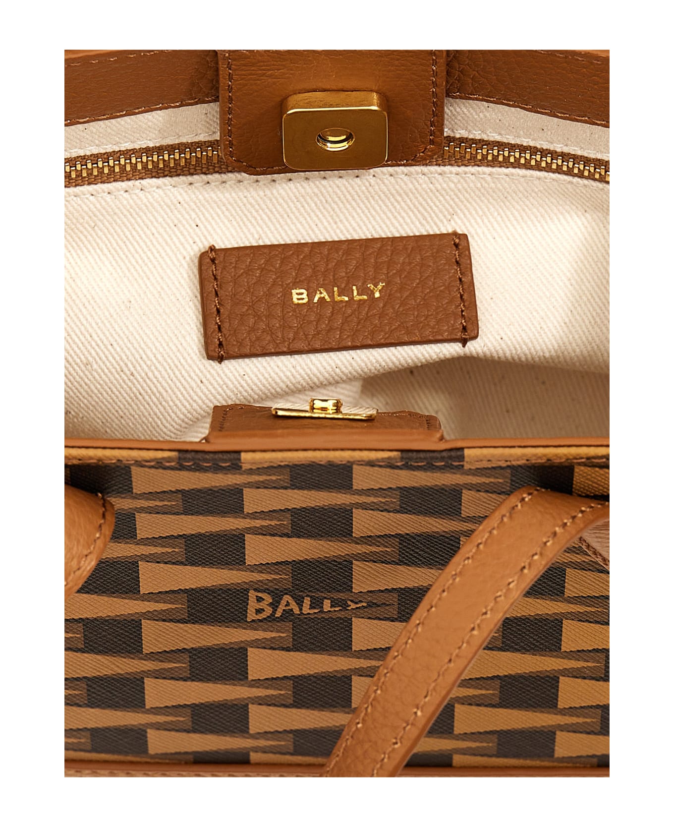 Bally 'keep On Xs' Shopping Bag - Multideserto+oro トートバッグ