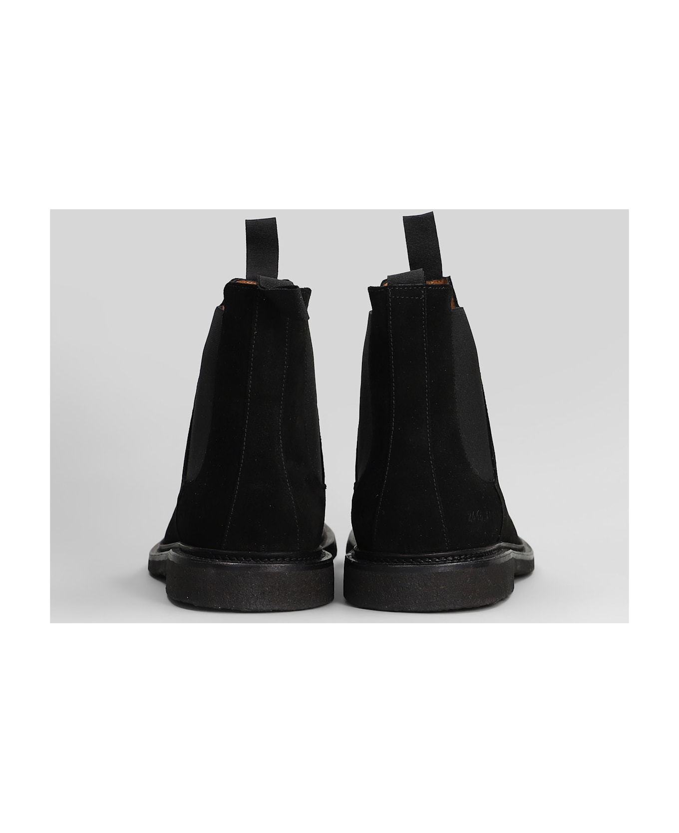 Common Projects Chelsea Ankle Boots In Black Suede - black