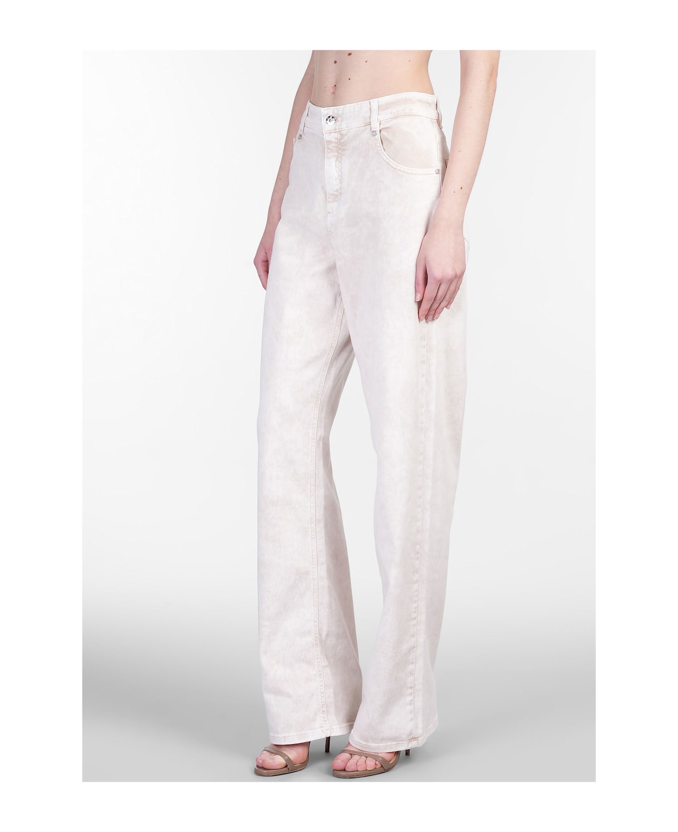 Blumarine Jeans In Rose-pink Cotton - rose-pink