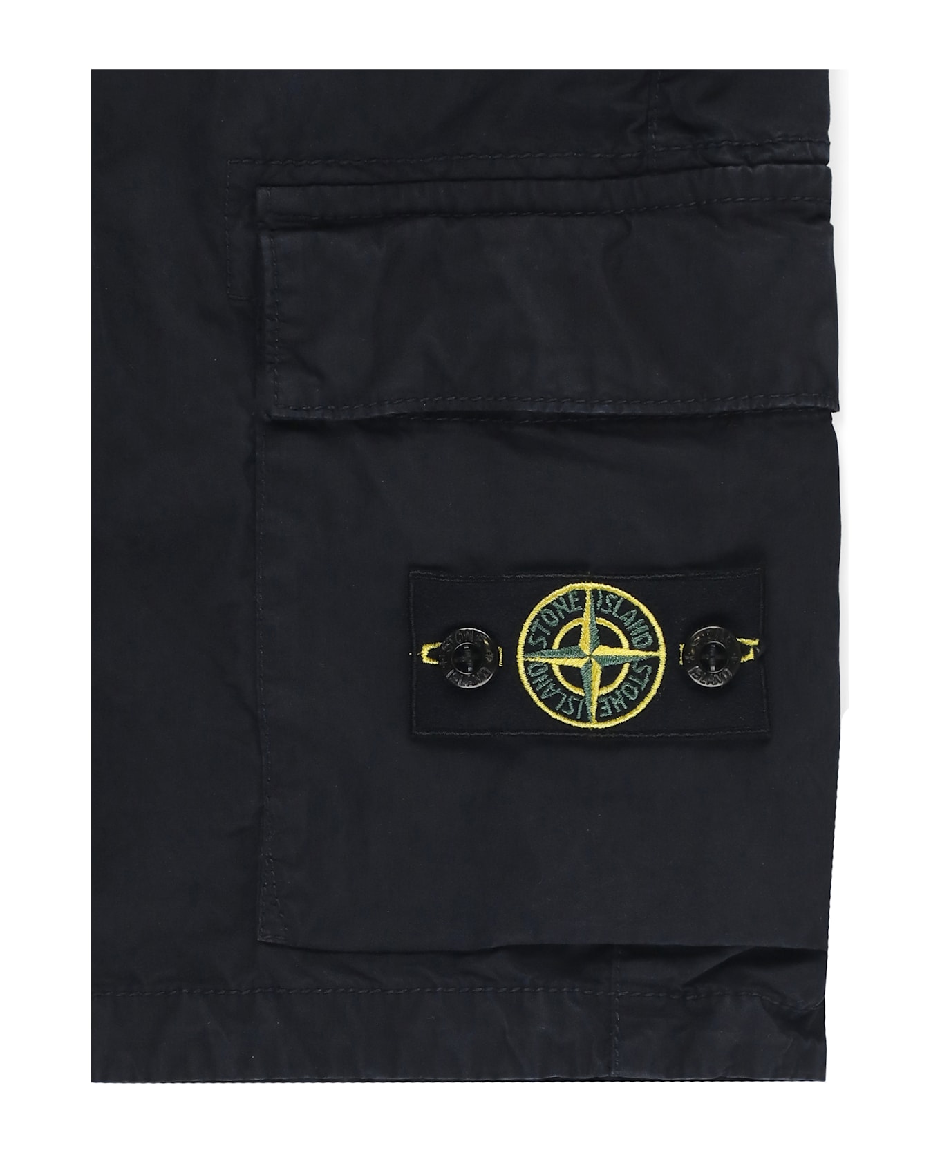 Stone Island Cargo Bermuda Shorts - Blue