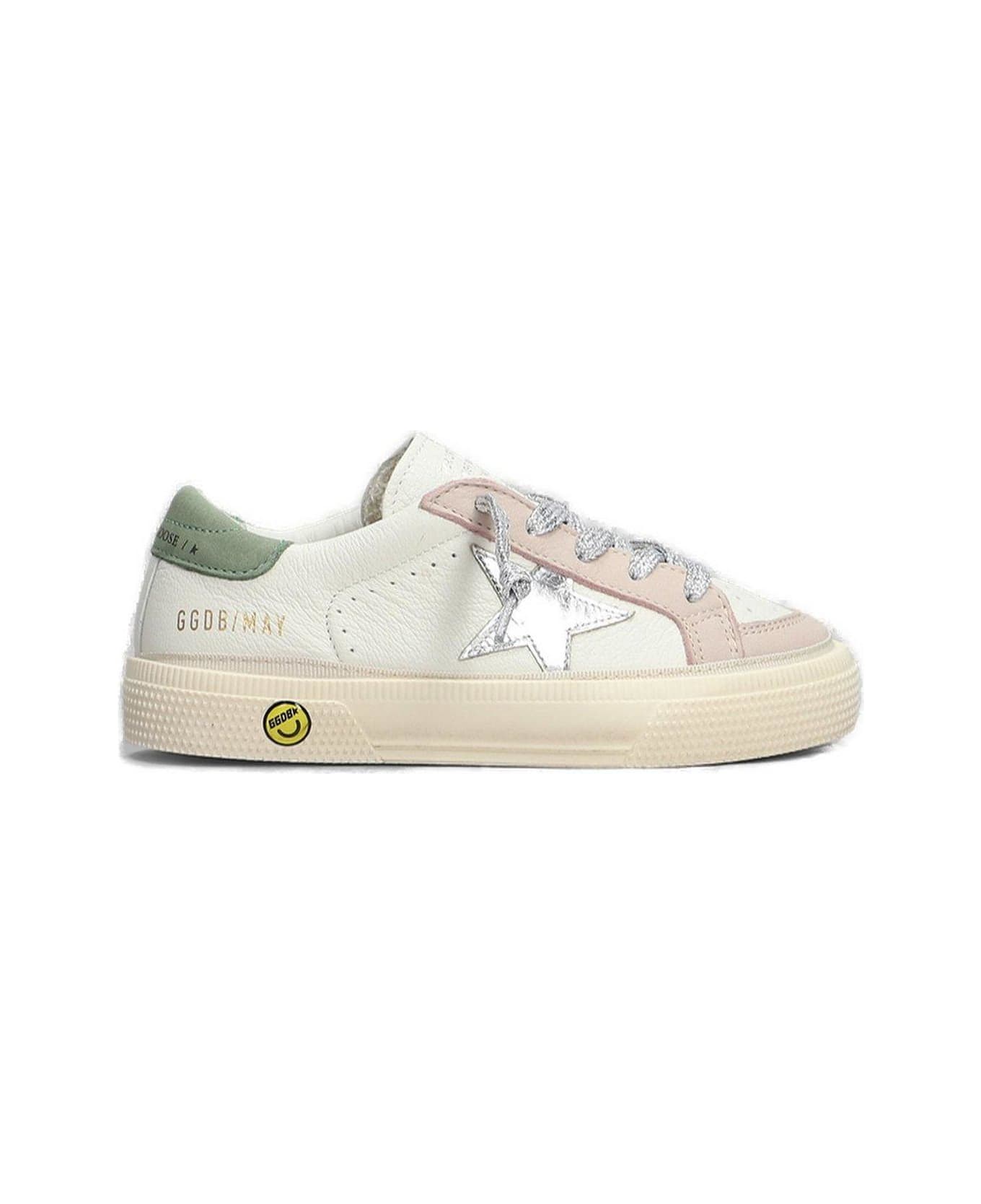 Golden Goose May Lace-up Sneakers - WHITE