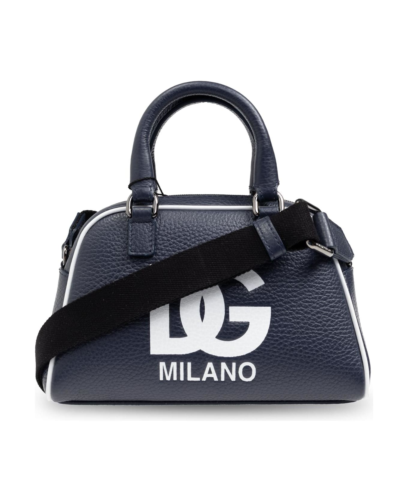 Dolce & Gabbana Dg Logo Printed Bowling Bag