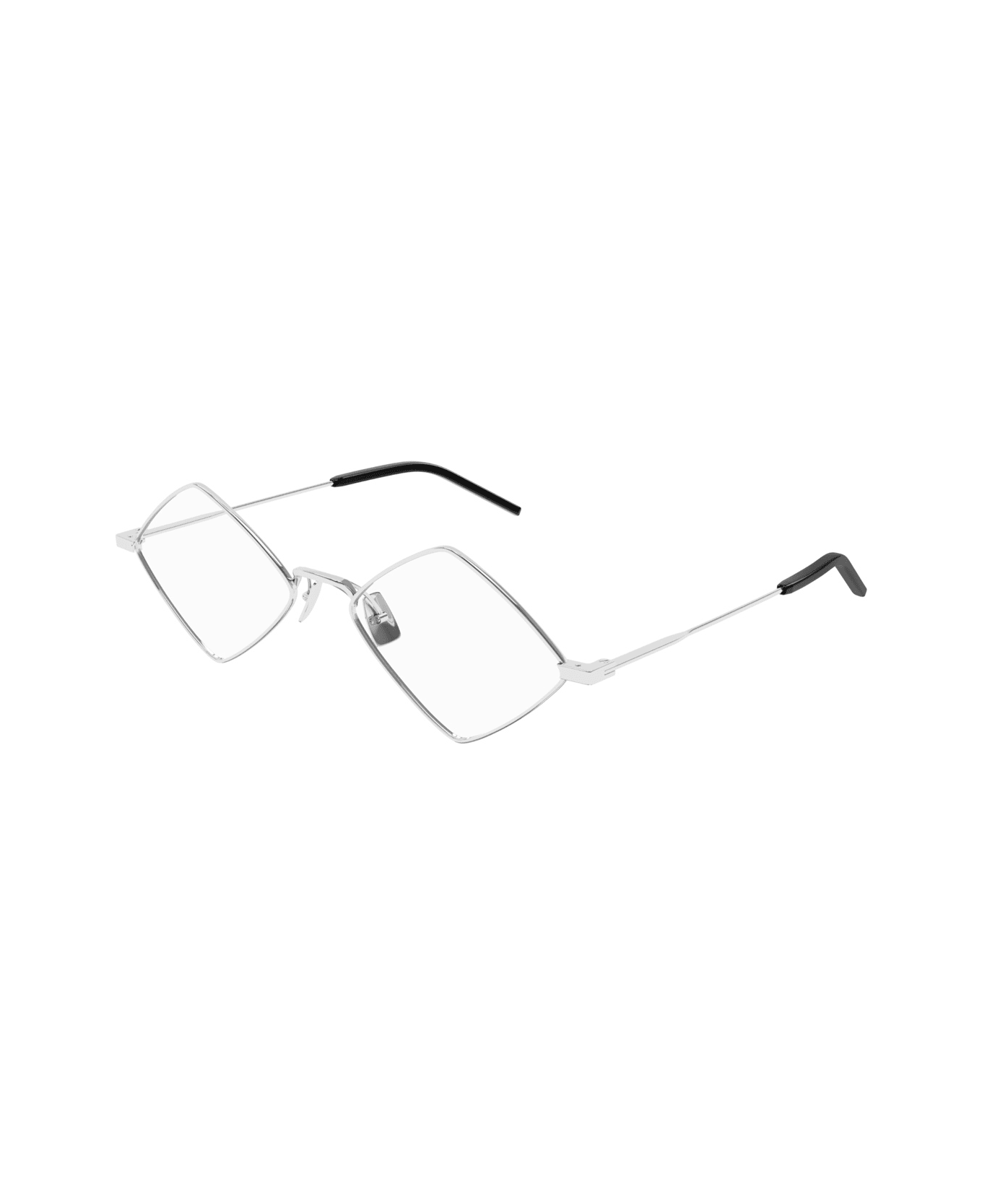 Saint Laurent Eyewear Saint Laurent Sl 302 Lisa Opt Linea Classic 002 Silver Transparent Gloves - Argento