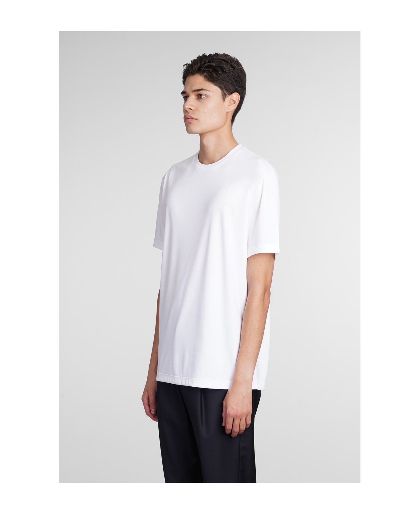 Giorgio Armani T-shirt In White Cotton - white