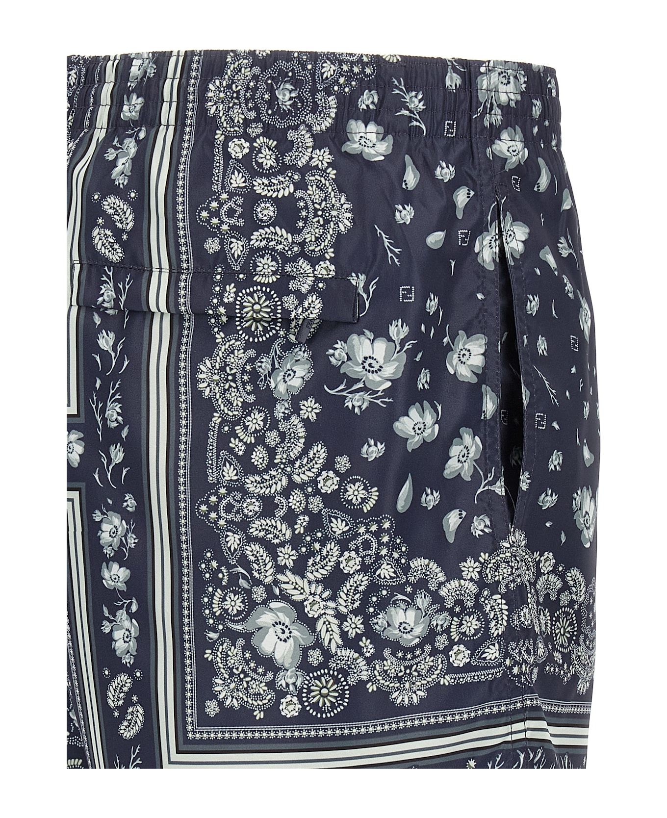 Fendi 
coral Bandana
 Swimsuit - Blue スイムトランクス