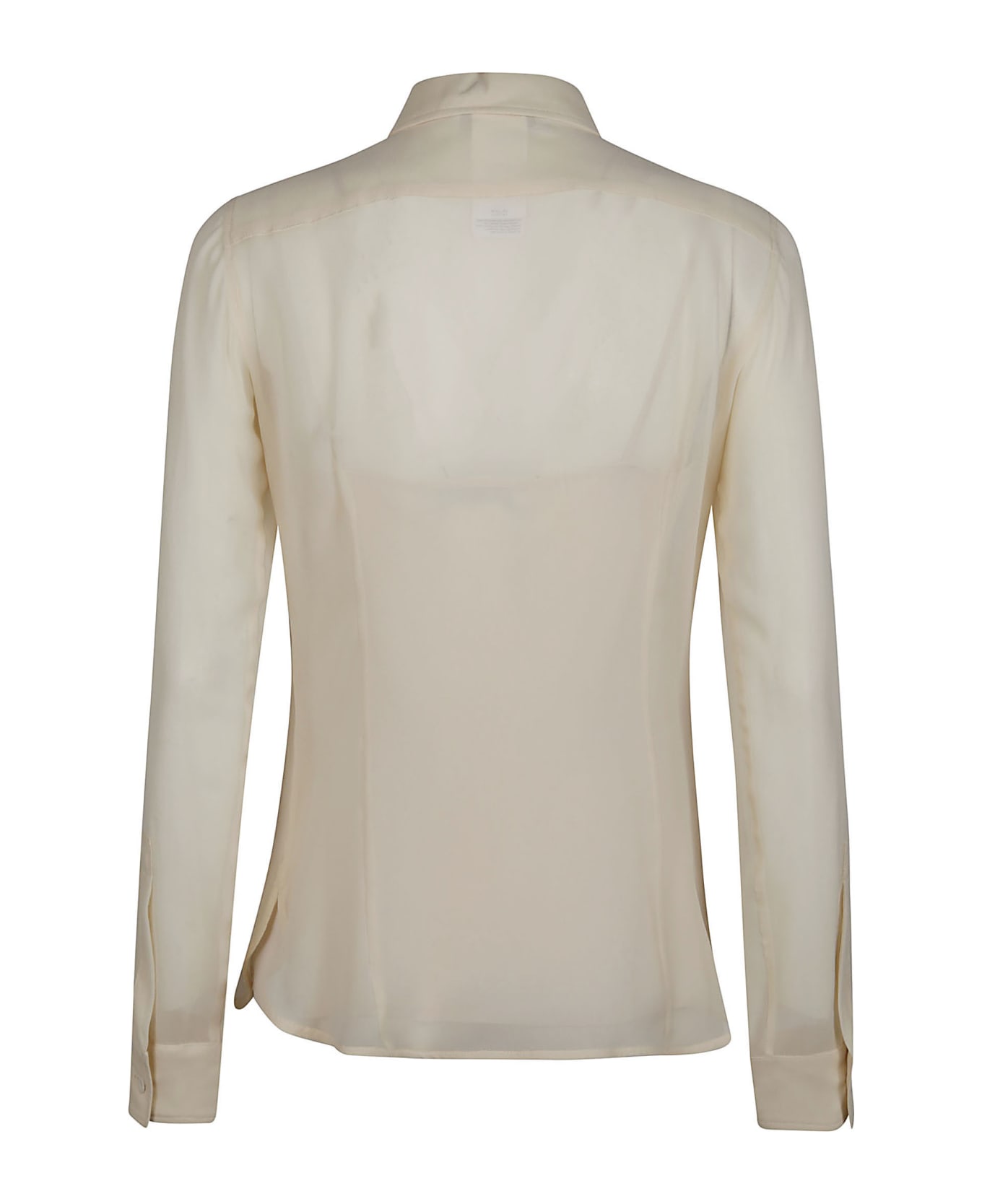 Max Mara Vongola Long Sleeve Shirt - Bianco Tela