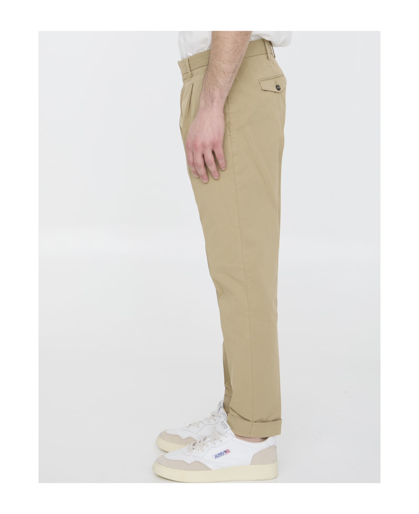 PT Torino Cotton Pants - BEIGE