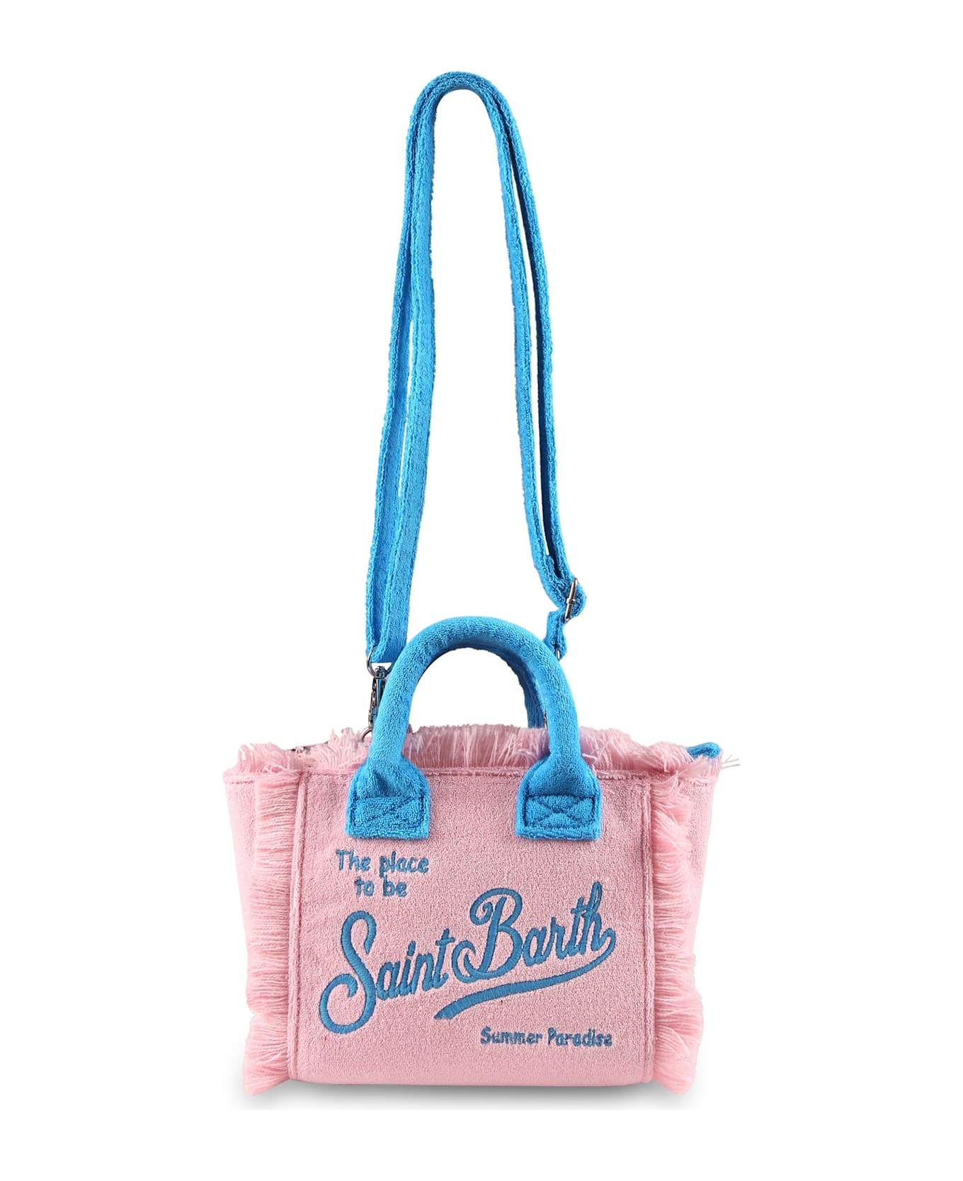 MC2 Saint Barth Pink Bag For Girl With Logo - Pink