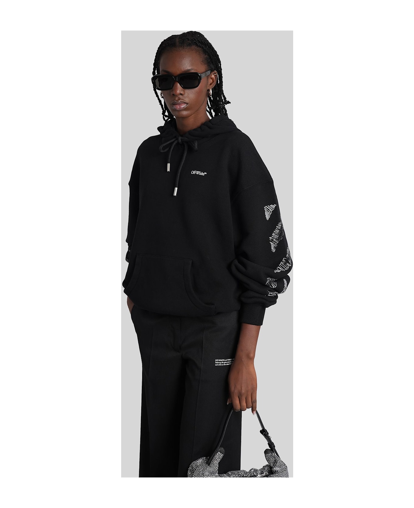 Off-White Sweatshirt In Black Cotton - black