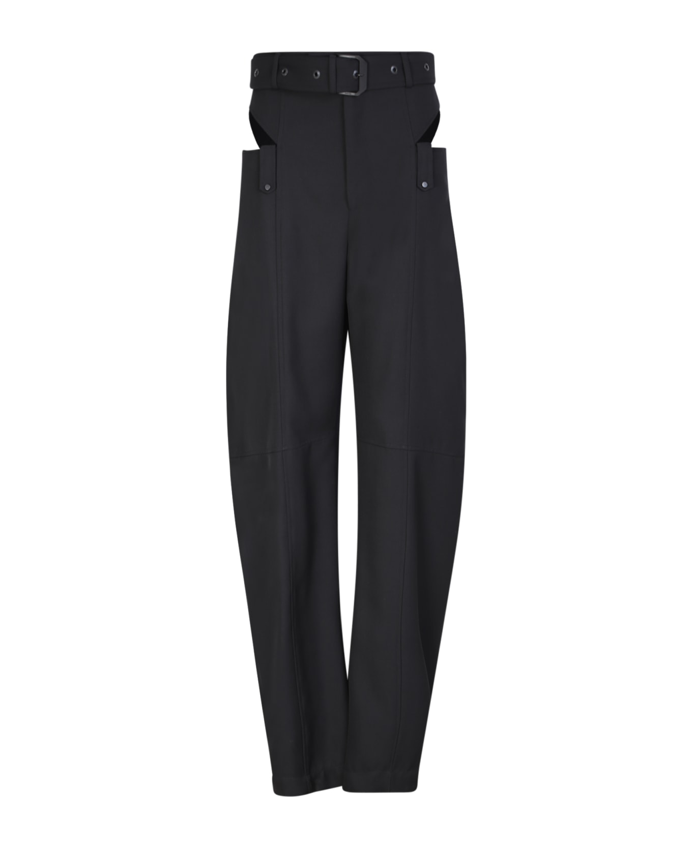 SSHEENA Cut-out Trousers - Black