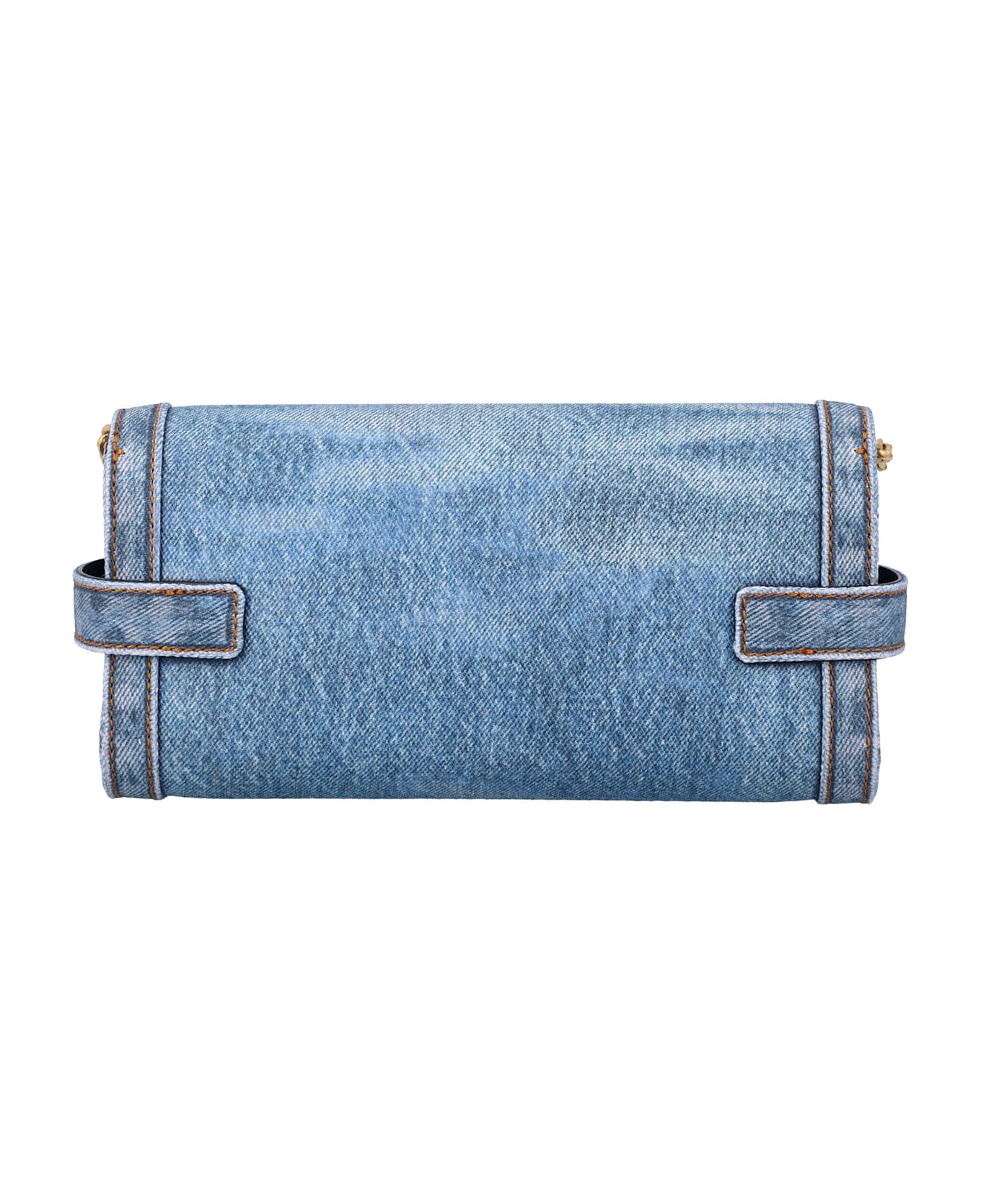 Balmain B Buzz Pouch 23 Denim - BLUE
