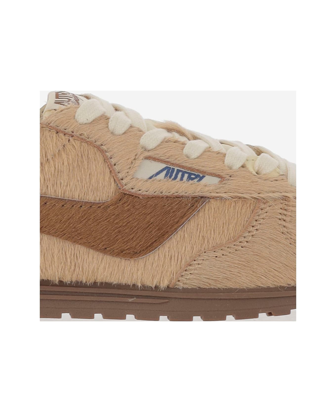 Autry Windspin Leather Sneakers - Brown