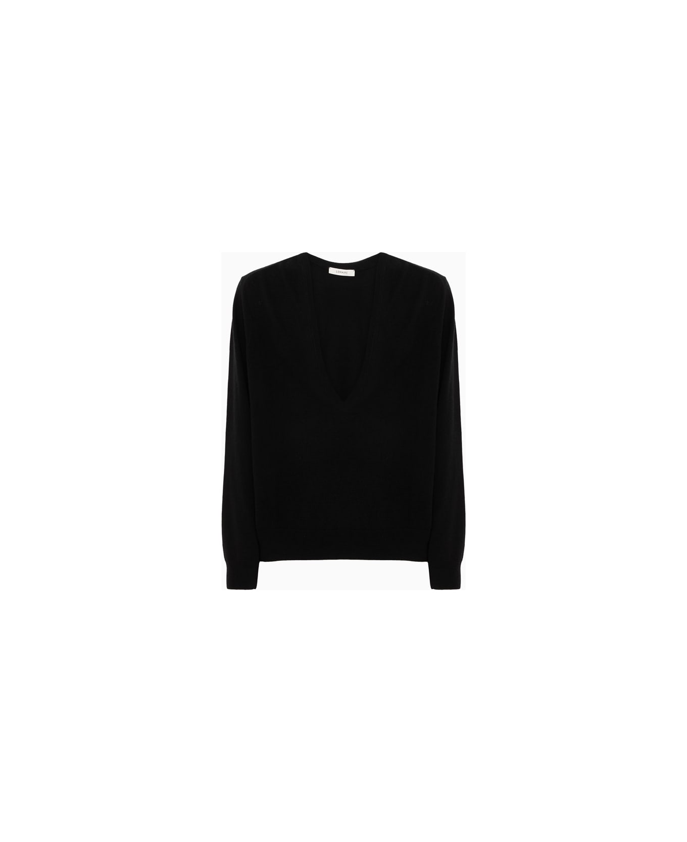 Lemaire Scollo A V Sweater - Black