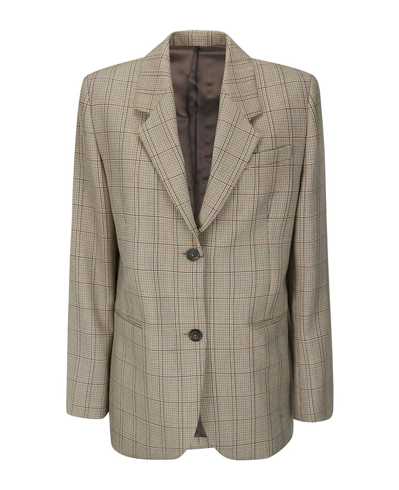 Totême Windowpane Check Suit Jacket - BEIGE ブレザー