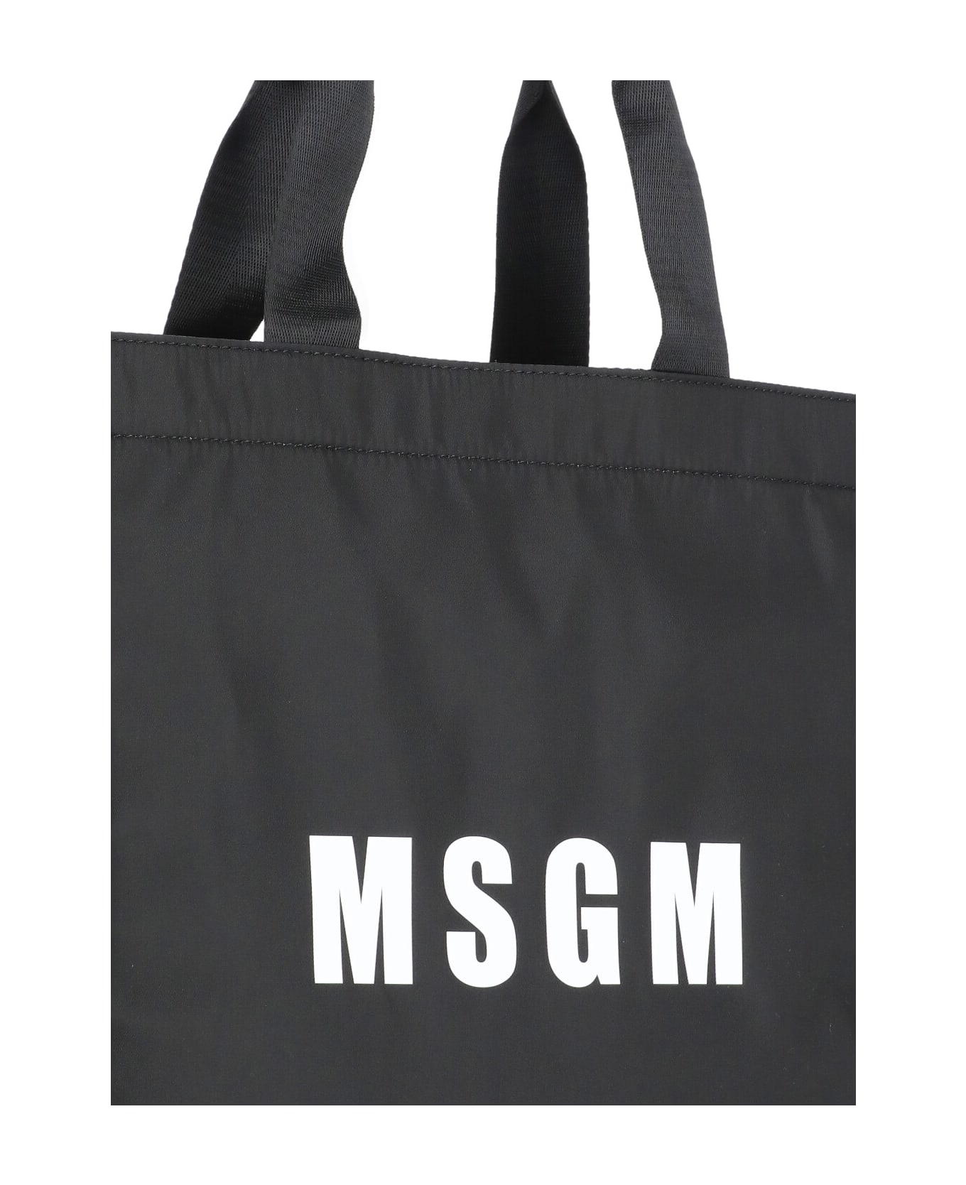 MSGM Tote Shoulder Bag - Black