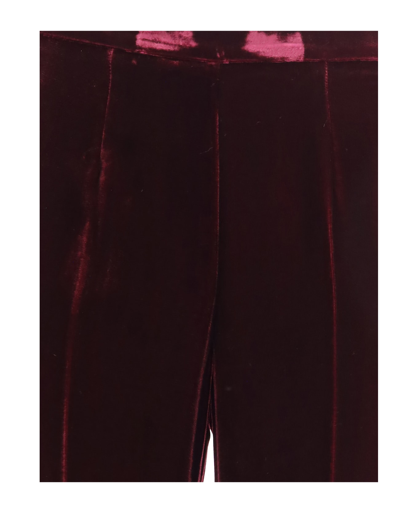 Forte_Forte Flared Trousers In Smooth Velvet