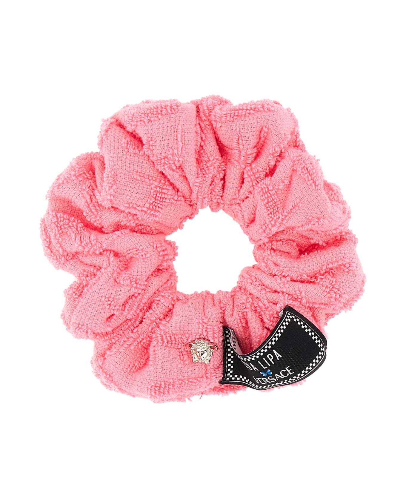 Versace Pink Terry Fabric Scrunchie - 1PO20