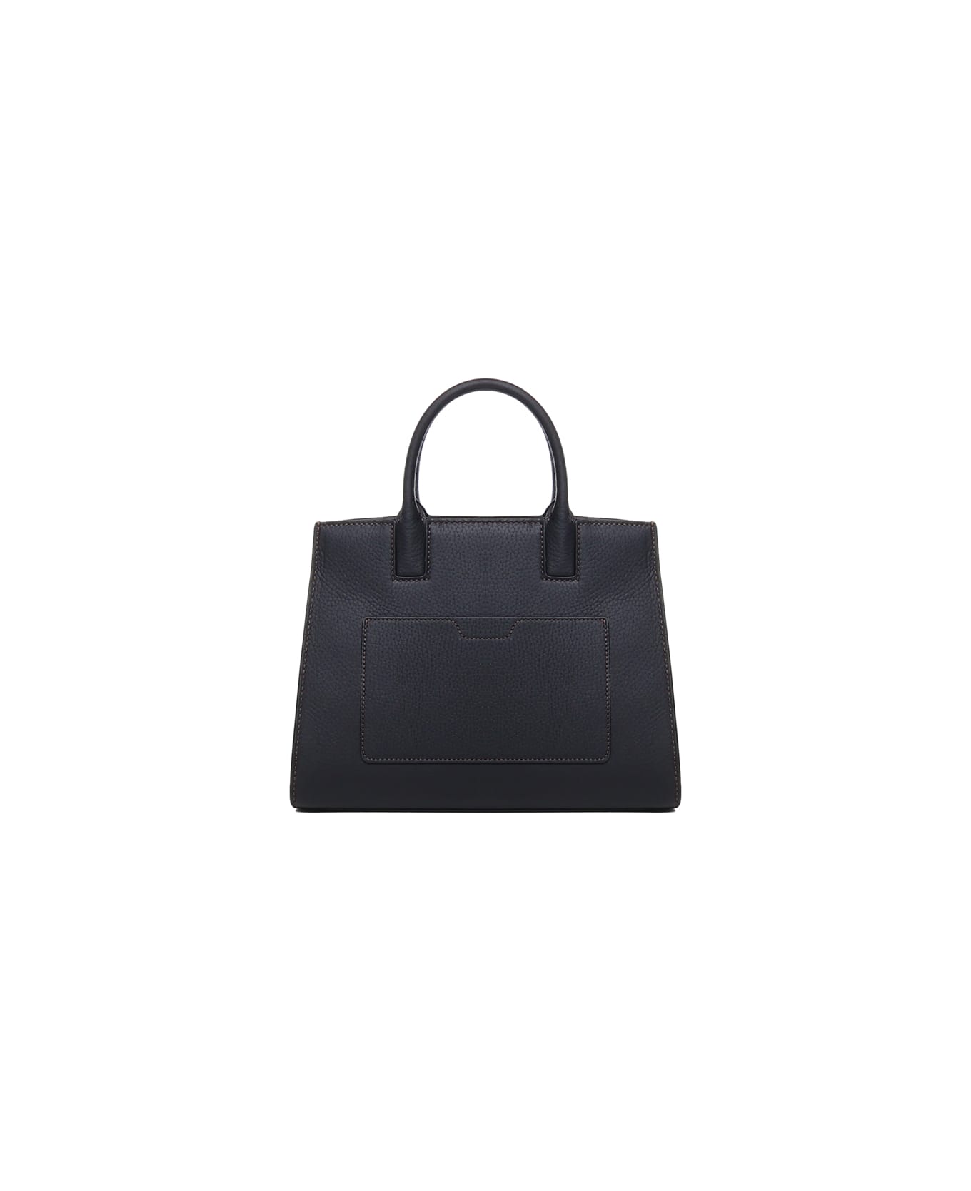 Burberry Logo Calfskin Bag - Black