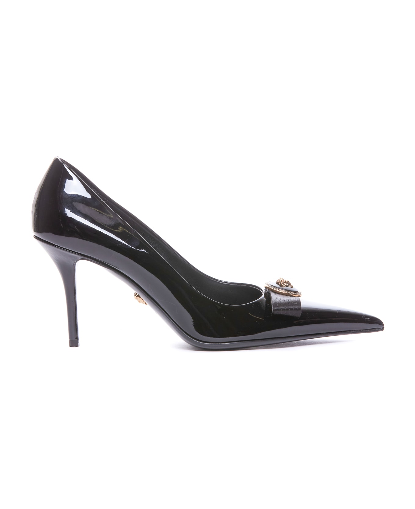 Versace Gianni Ribbon Decollete
 - V Black Versace Gold