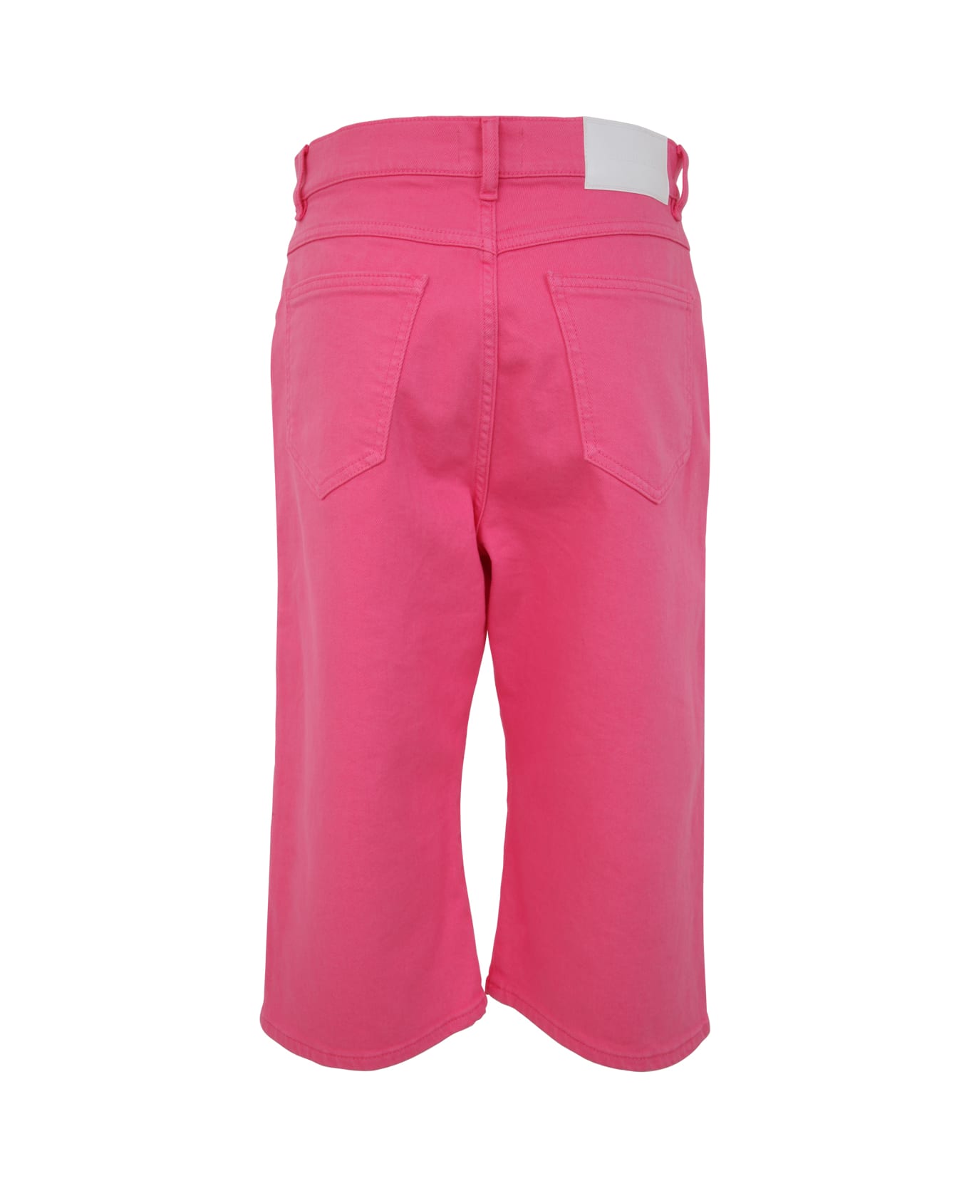 Parosh Drill Cotton Trousers - Pink ボトムス