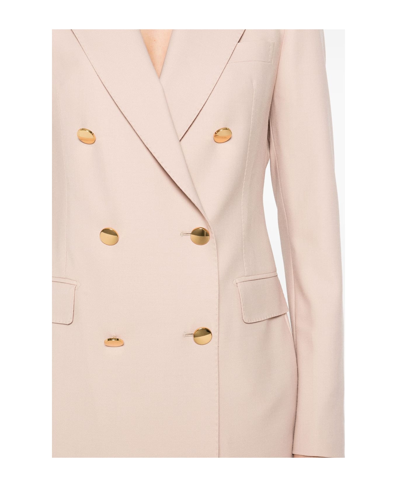 Tagliatore Pink Double-breasted Suit - Pink