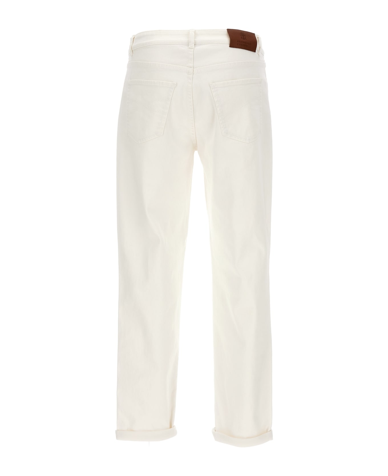 Brunello Cucinelli Traditional Fit Jeans - White