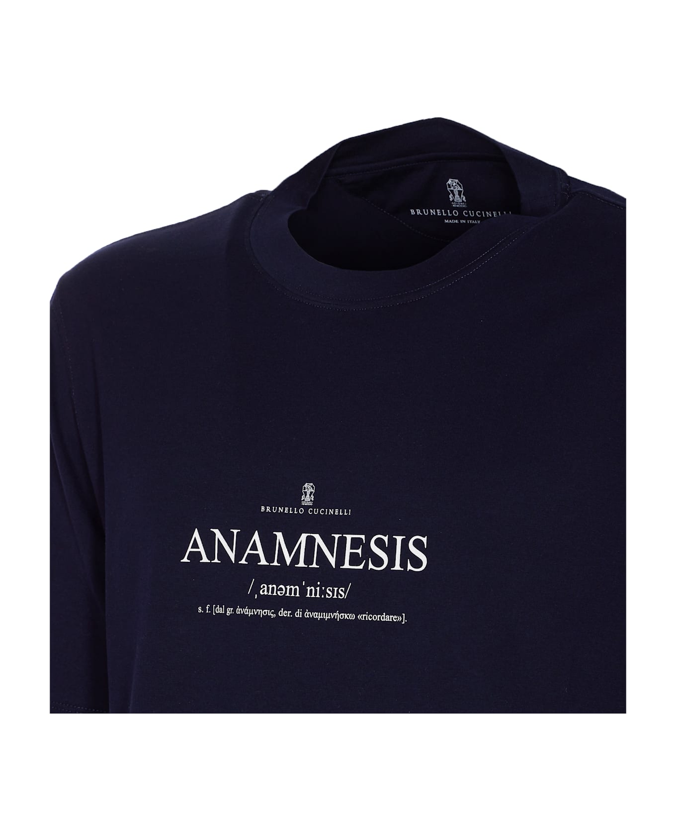 Brunello Cucinelli Anamnesis Logo T-shirt - Blue
