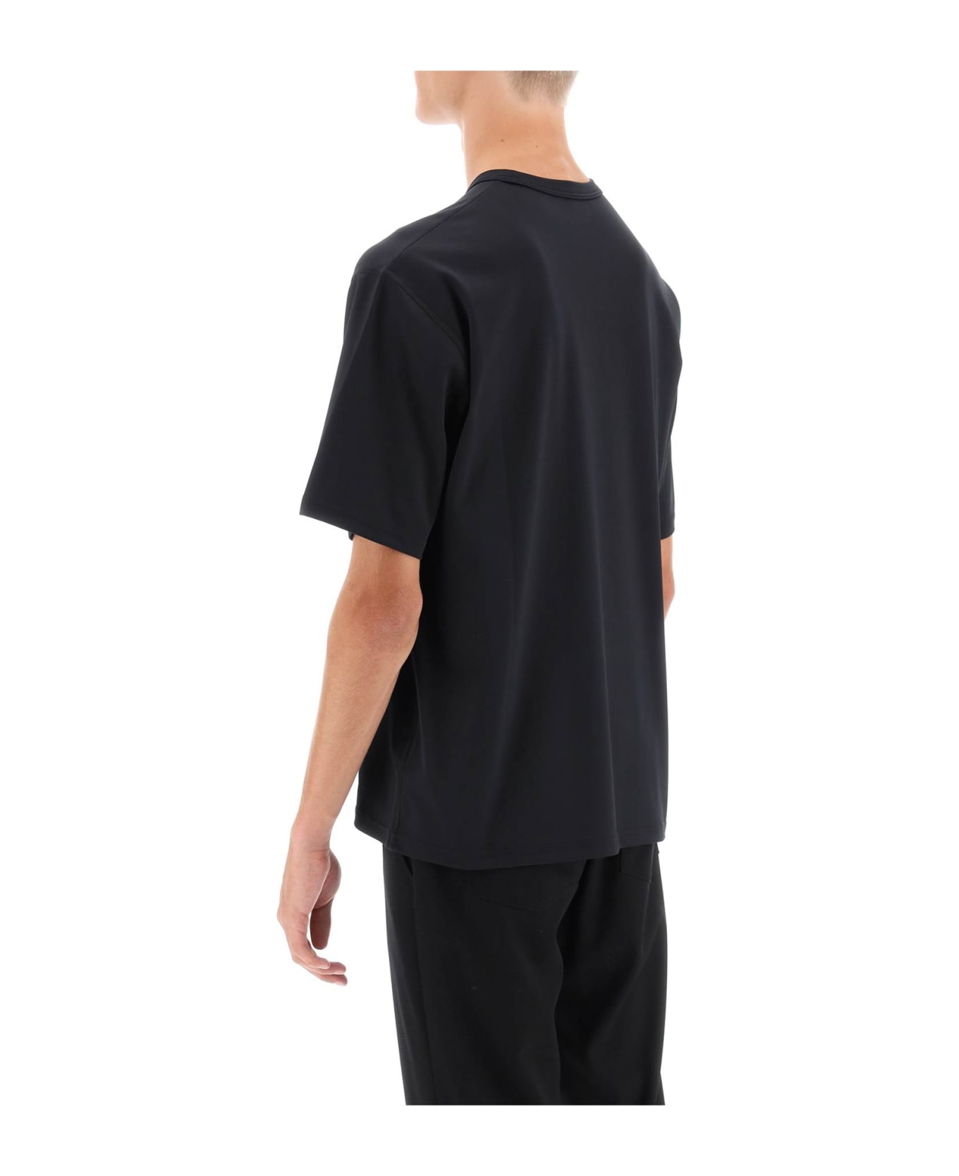 Jil Sander Activewear Running T-shirt In Recycled Jersey - BLACK