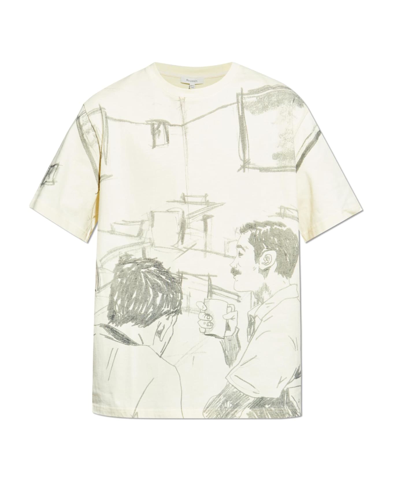 J.W. Anderson Jw Anderson Printed T-shirt - Butter