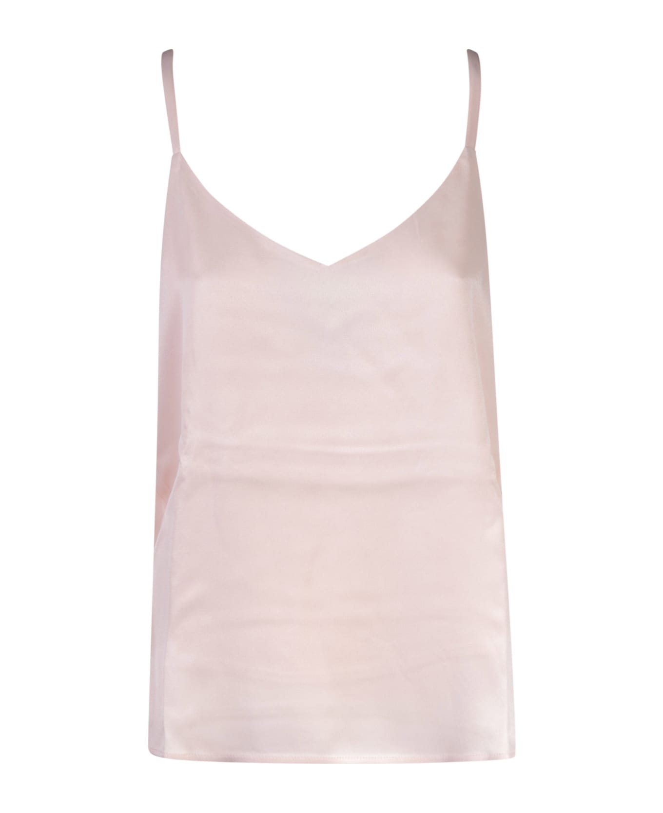 TwinSet Classic Loose-fit Tank Top - Cupcake Pink