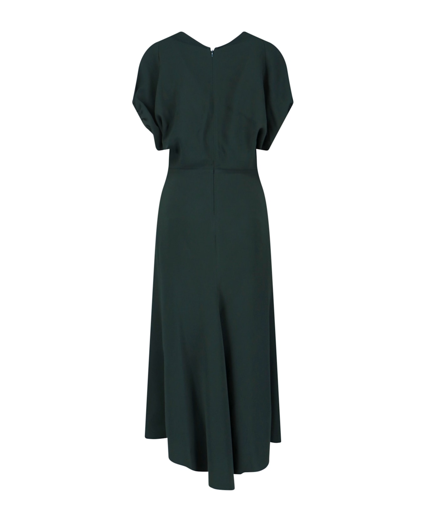 Victoria Beckham Flared Midi Dress - Green