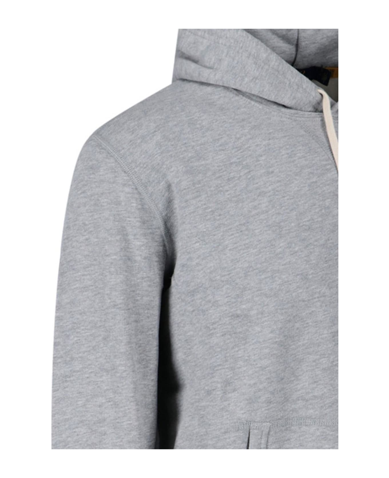 Polo Ralph Lauren Logo Hoodie - Grey フリース