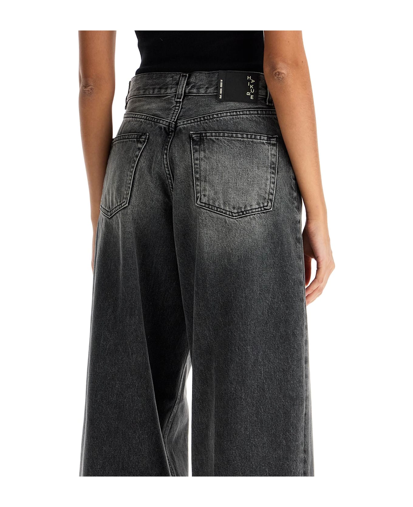 Haikure Wide Leg Bethany Jeans For A - MEDIUM BLACK (Black)