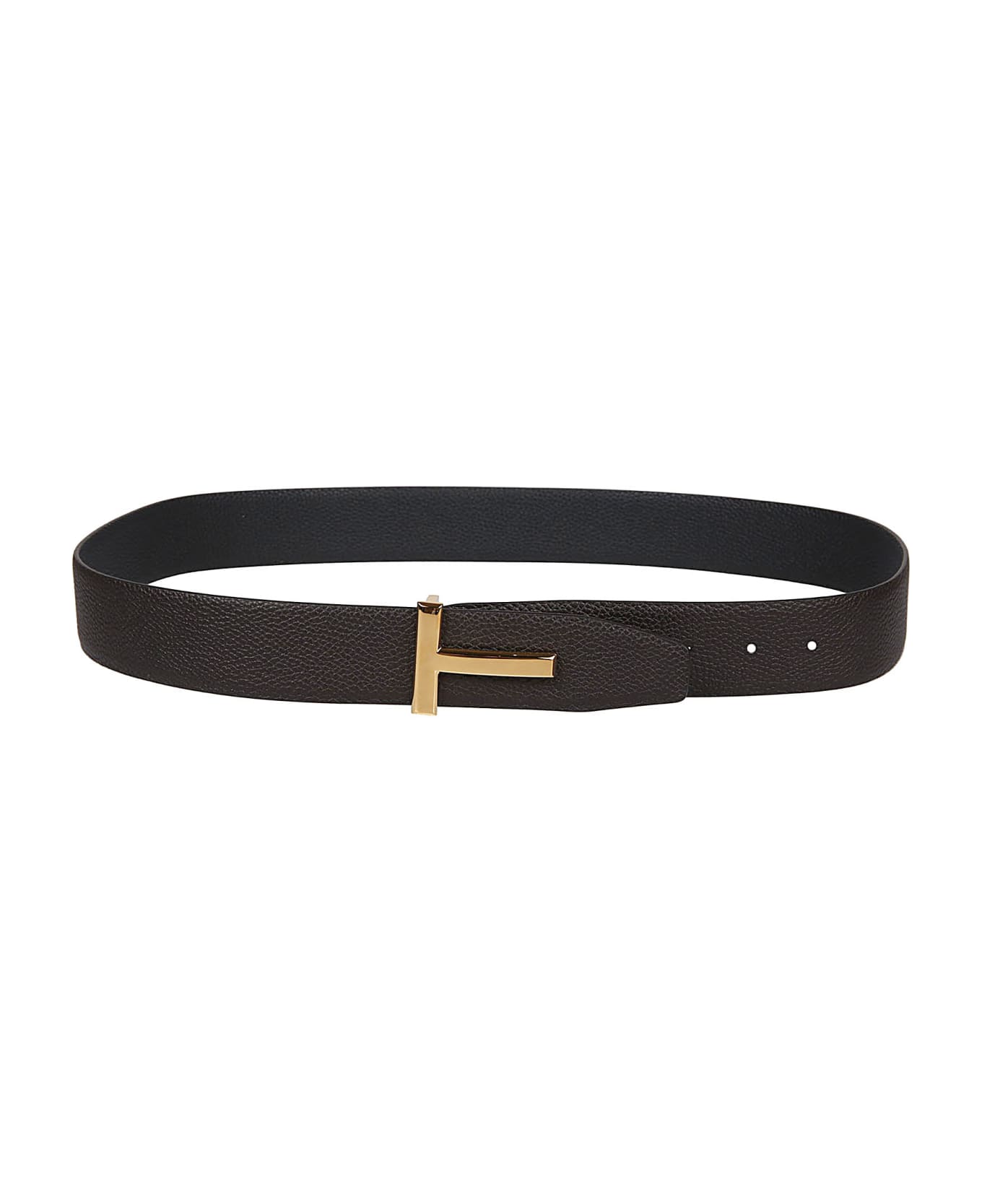 Tom Ford Reversible Icon T-buckle Belt - Brown/black