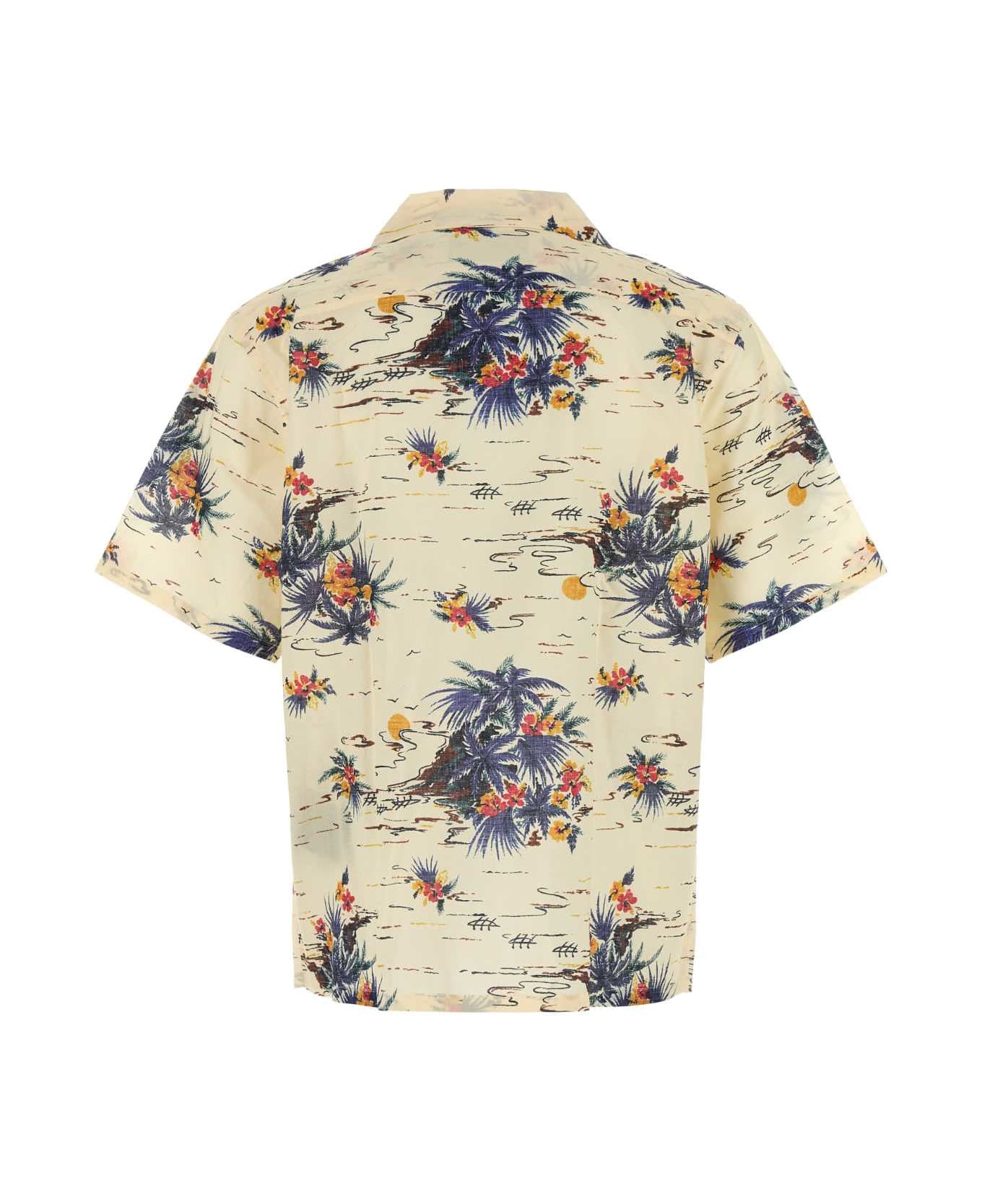 Prada Printed Cotton Shirt - VANIGLIA
