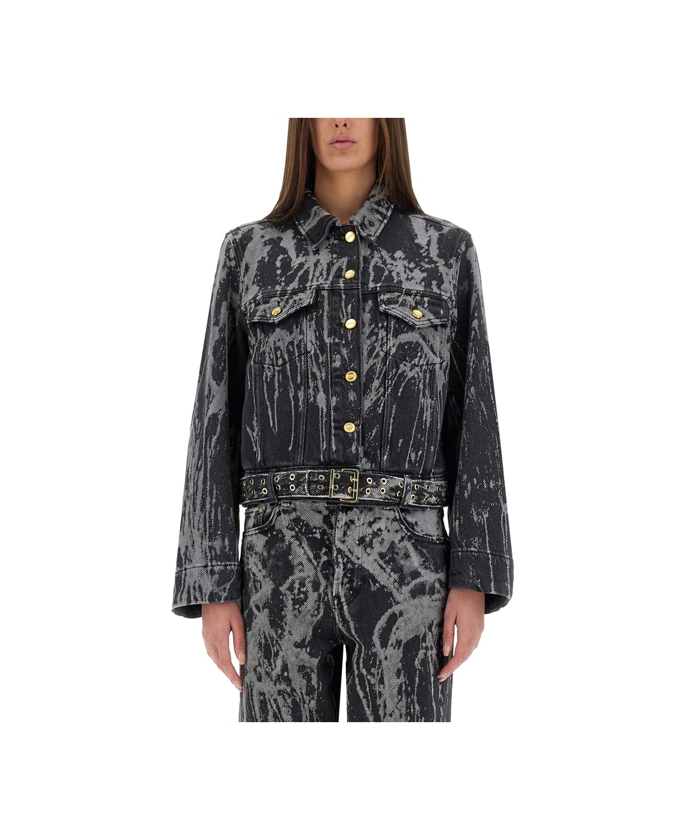 Ganni Heavy Denim Jacket - BLACK