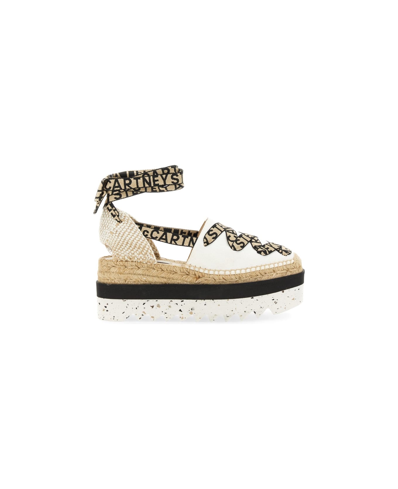 Stella McCartney Espadrilla "gaia" Con Plateau - BEIGE