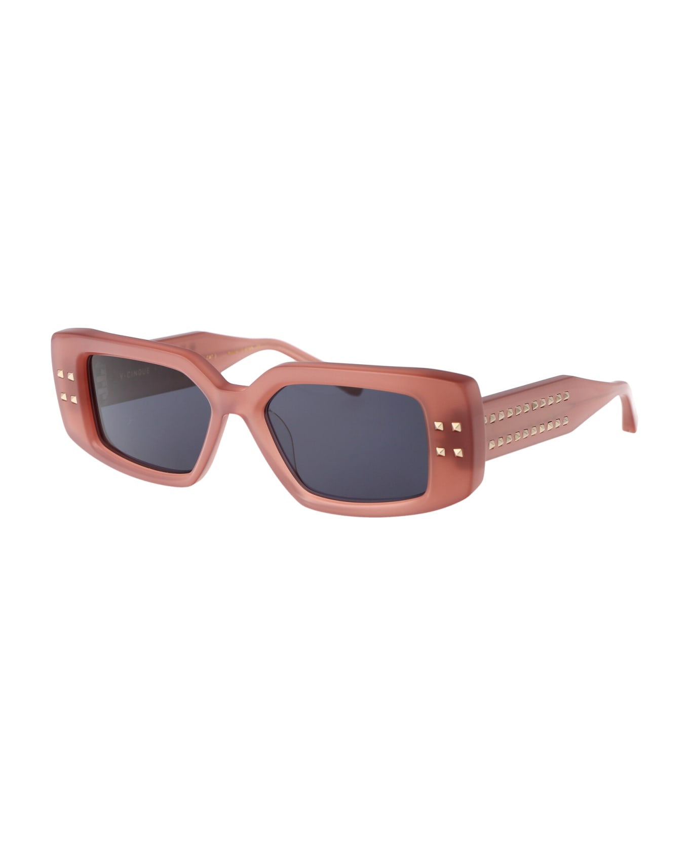Valentino Eyewear V - Cinque Sunglasses - 108C PNK - GLD