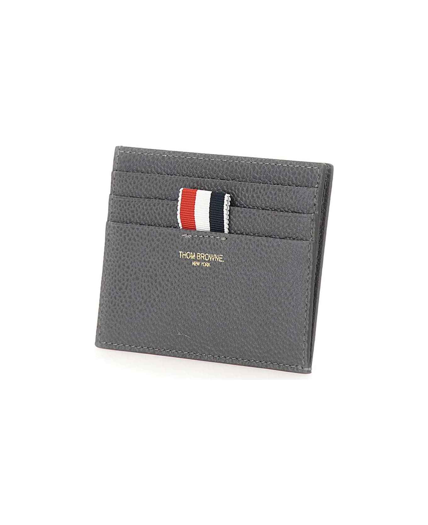 Thom Browne Leather 'card Holder' - GREY 財布