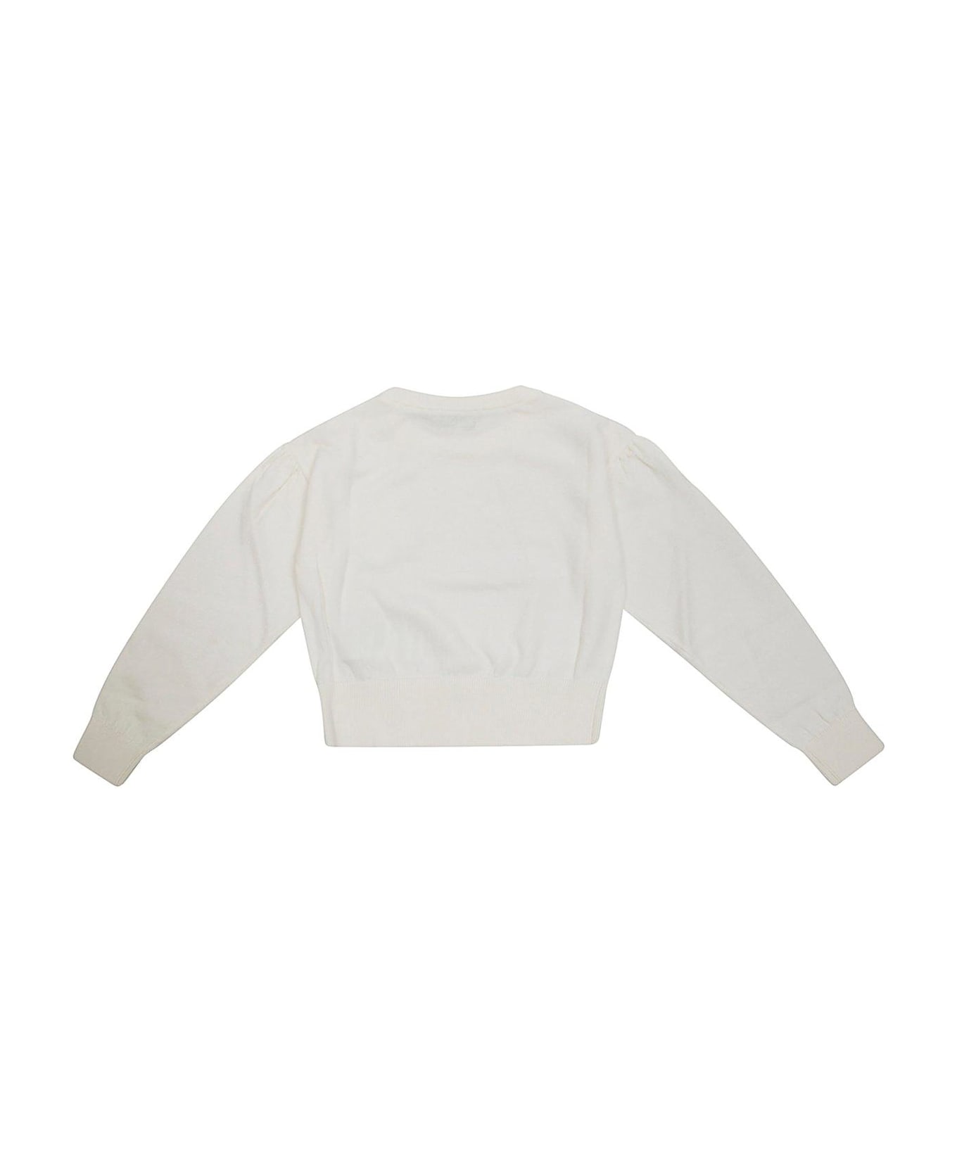 Moschino Teddy Bear Patch Crewneck Jumper - Bianco