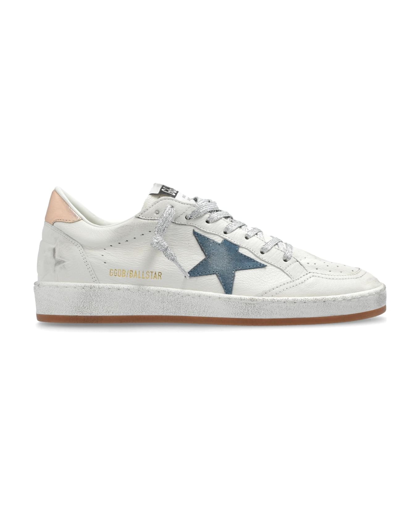 Golden Goose Ball Star - White/smoke Blue/peach