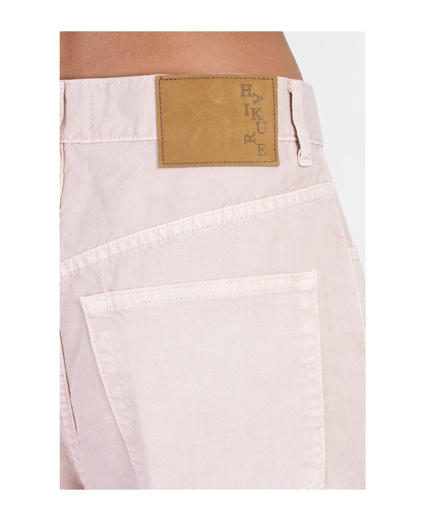 Haikure Candy Jeans In Rose-pink Cotton - rose-pink